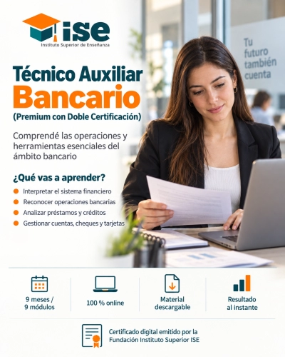 Técnico Auxiliar Bancario + IA (Premium con Doble Certificación)