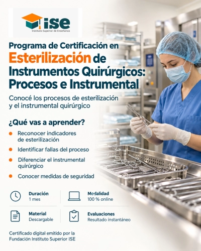 Programa de Certificación en Esterilización de Instrumentos Quirúrgicos: Procesos e Instrumental