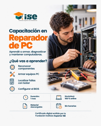 Capacitación en Reparador de PC