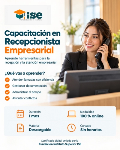 Capacitación en Recepcionista Empresarial
