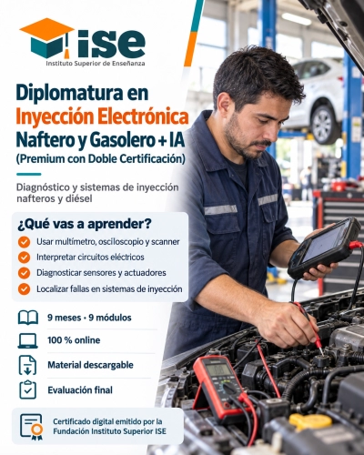 Diplomatura en Inyección Electrónica Naftero y Gasolero + IA (Premium con Doble Certificación)