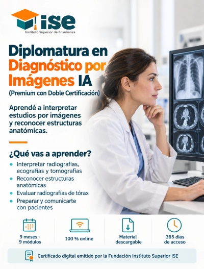 Diplomatura en Diagnóstico por Imágenes + IA (Premium con Doble Certificación)