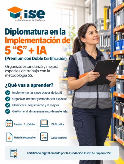 Diplomatura en la Implementación de 5 “S” + IA (Premium con Doble Certificación)