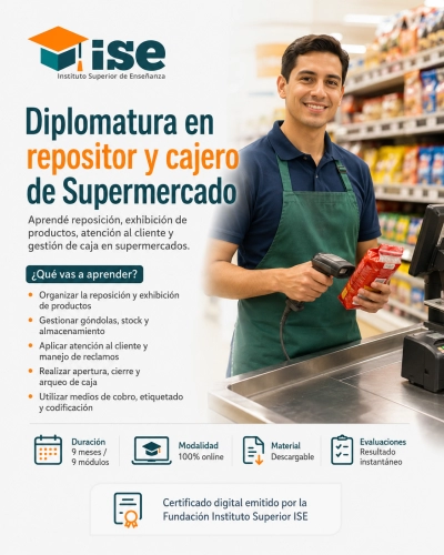 Diplomatura en repositor y cajero de Supermercado + IA