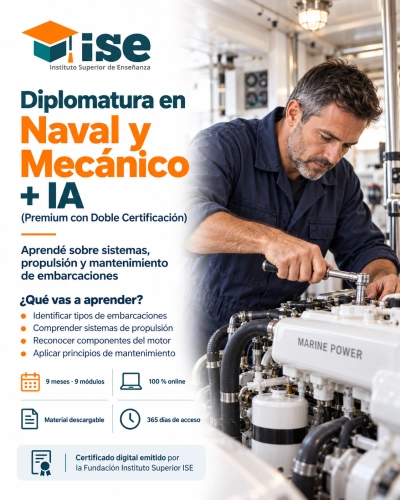 Diplomatura en Naval y Mecánico + IA (Premium con Doble Certificación)
