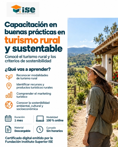 Capacitación en buenas prácticas en turismo rural y sustentable