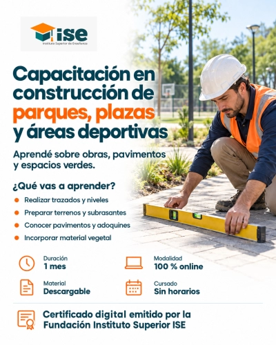 Capacitación en construcción de parques, plazas y áreas deportivas