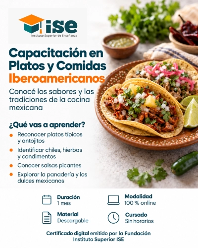 Capacitación en Platos y Comidas Iberoamericanos