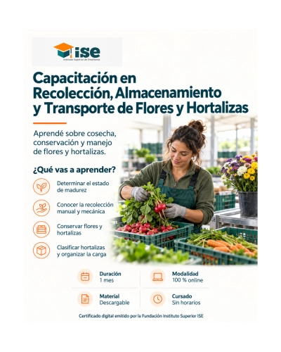 Capacitación en Recolección, Almacenamiento y Transporte de Flores y Hortalizas
