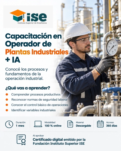 Capacitación en Operador de Plantas Industriales + IA