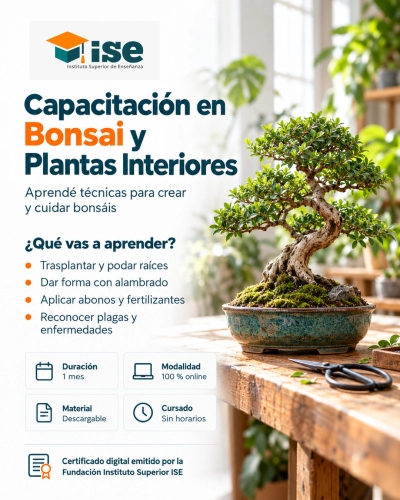 Capacitación en Bonsai y Plantas Interiores